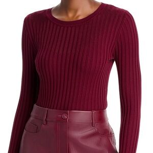 T Tahari
Crewneck Ribbed Sweater